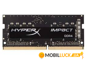    Kingston DDR4 2666 32GB KIT (16GBx2) SO-DIMM HyperX Impact (HX426S16IB2K2/32)