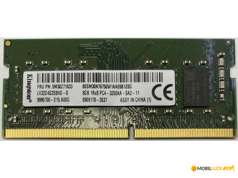   Kingston SO-DIMM 8GB/3200 DDR4 (LV32D4S2S8HD-8)