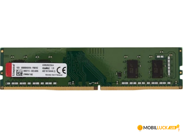   DDR4 4GB/3200 Kingston ValueRAM (KVR32N22S6/4)