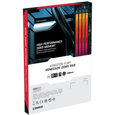     DDR5 24GB 7200 MHz Renegade RGB XMP Kingston Fury (ex.HyperX) (KF572C38RSA-24)