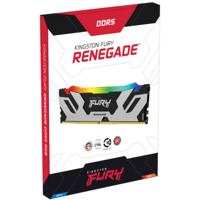     DDR5 48GB (2x24GB) 7200 MHz Renegade RGB XMP Kingston Fury (ex.HyperX) (KF572C38RSAK2-48)