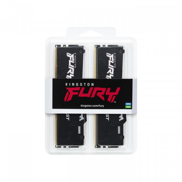  ' Kingston Fury Beast Black RGB DDR5-6000 64GB (2x32GB) 40-40-40 1.35V XMP