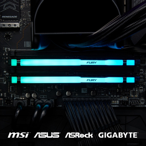   DDR5 2x8GB/5200 Kingston Fury Beast RGB Black (KF552C36BBEAK2-16)