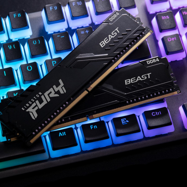 ������ ������ HyperX ��� ���������� DDR4 16GB 3200 MHz Fury Beast Black (Kingston Fury) (KF432C16BB1/16)