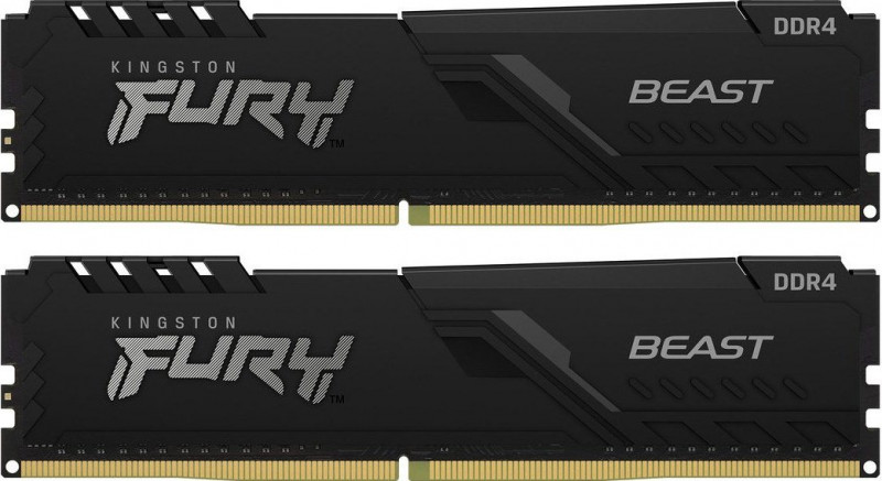   HyperX   DDR4 32GB (2x16GB) 3200 MHz Fury Beast Black (Kingston Fury) (KF432C16BB1K2/32)
