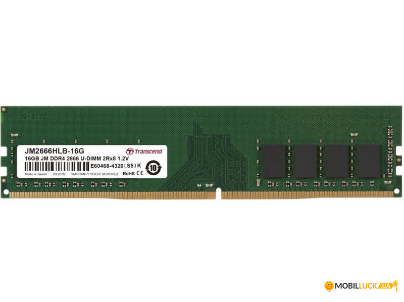    Transcend DDR4 3200 16GB KIT (8GBx2) (JM2666HLG-16GK)