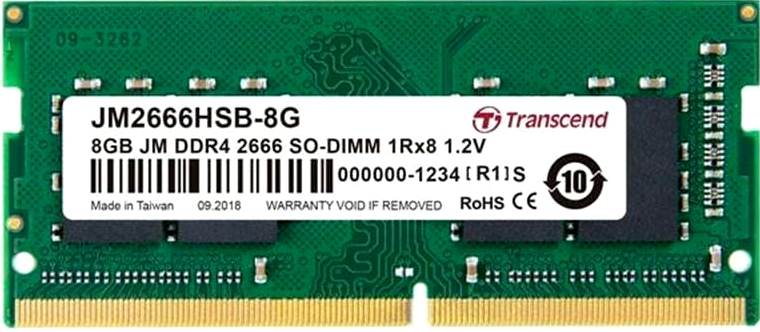  Transcend JetRam DDR4 2666 8GB SO-DIMM (JM2666HSB-8G)