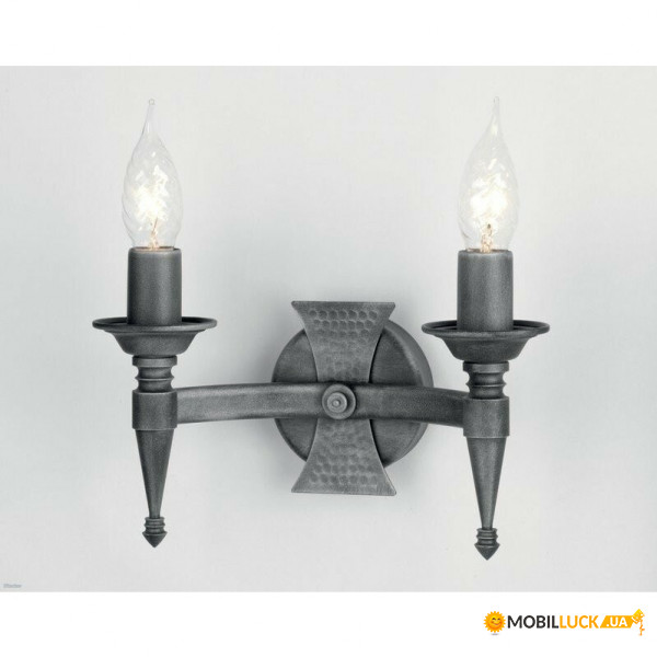 Elstead Lighting Sax2-Blk-Sil (Sax2 Blk/sil) Saxon 142654