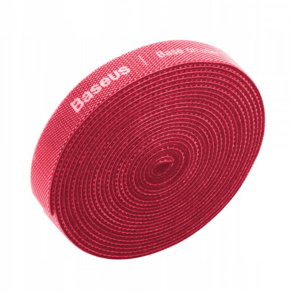   Baseus Colourful Circle Velcro strap 3m Red ACMGT-F09