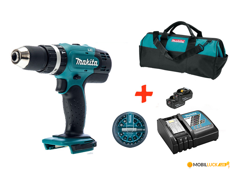   - Makita DHP453Z+2 .18V 5 Ah+ + +