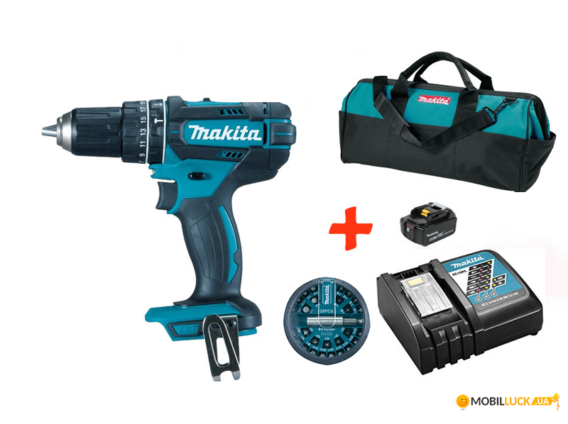   - Makita DHP482Z+.18V 5 Ah+ + +