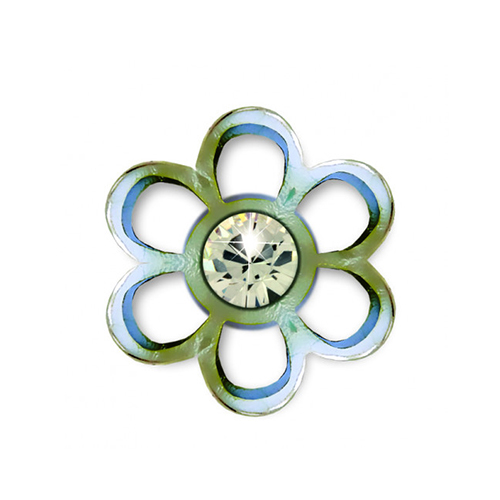  Biojoux Urban Metal Flower/Crystal 10 mm