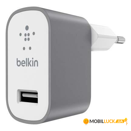   Belkin Mixit Premium 1USB 2.4A Grey (F8M731vfGRY)