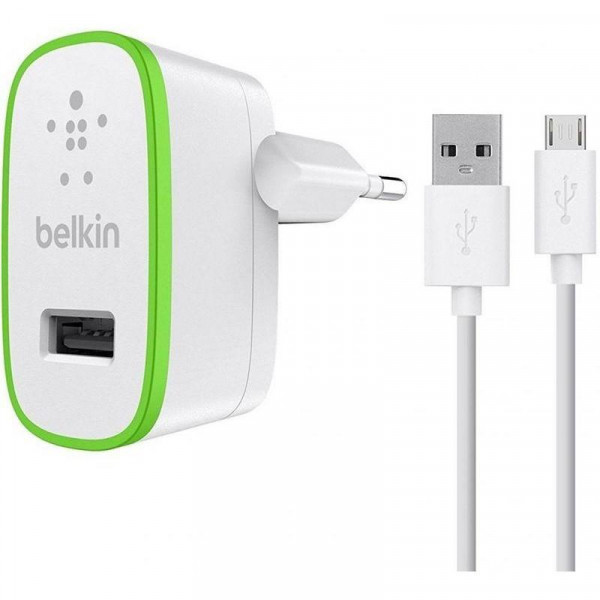    Belkin 1USB 2.4A White (F8M886vf04-WHT) + cable MicroUSB