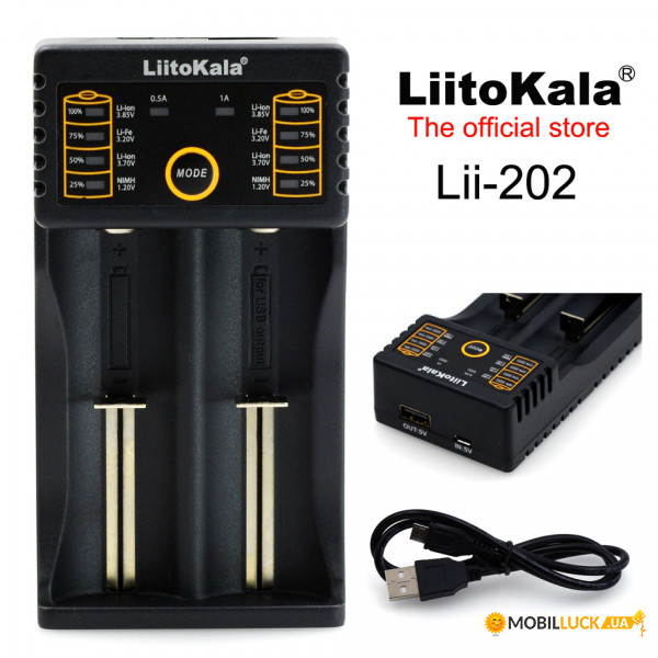   Liitokala Lii-202 Ni-Mh/Li-ion/Li-Fe/LiFePO4