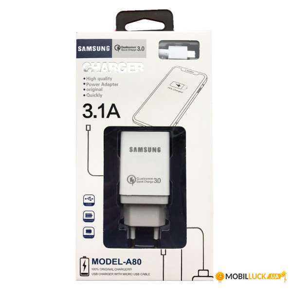   TTech A-80 + Micro  1 USB 3.1A White (BS-000026176)