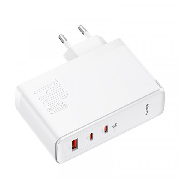   Baseus GaN5 Pro 3 , USB + Type-C 140W  +  Baseus Superior Type-C to Type-C 240W(48V/5A)  (CCGP100202)