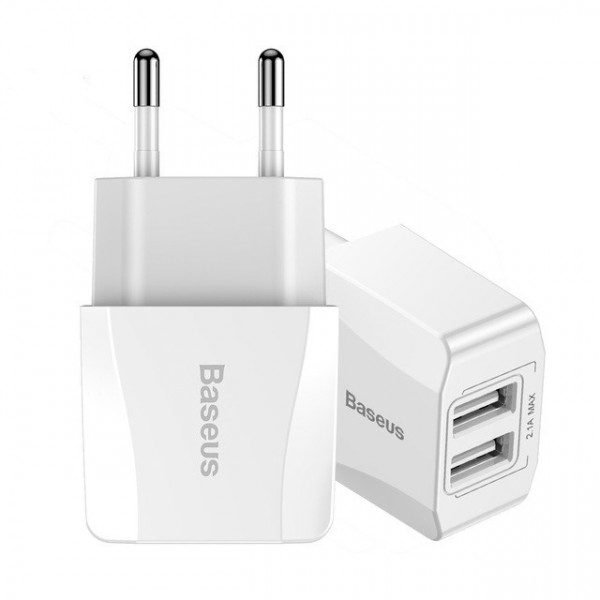   Baseus Mini Dual-U 2USB White