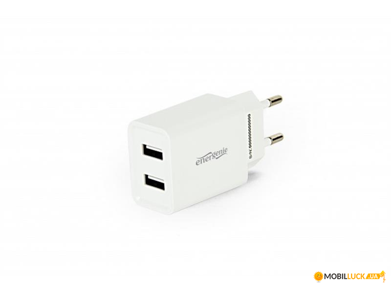   EnerGenie 2USB 2.1A White (EG-U2C2A-03-MX-W)