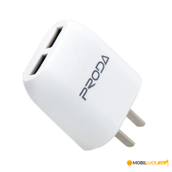   Proda RP-U21 Flat (2USB 2.1) 220V    (CN) White (2000700002531)