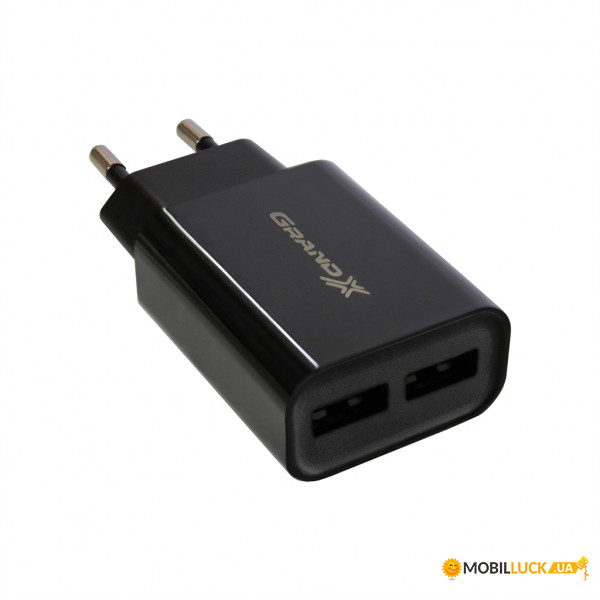    Grand-X 2USB 2.4 Black CH-45