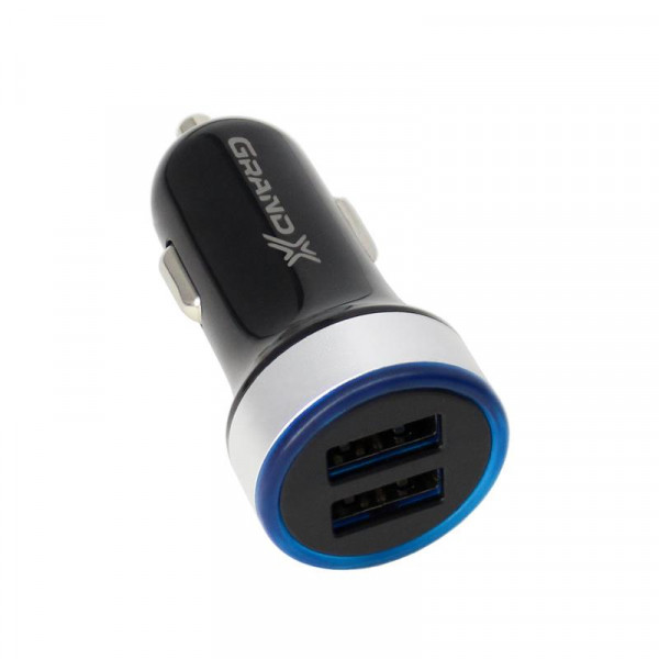   Grand-X 2USB 2.4A Black (CH-06)