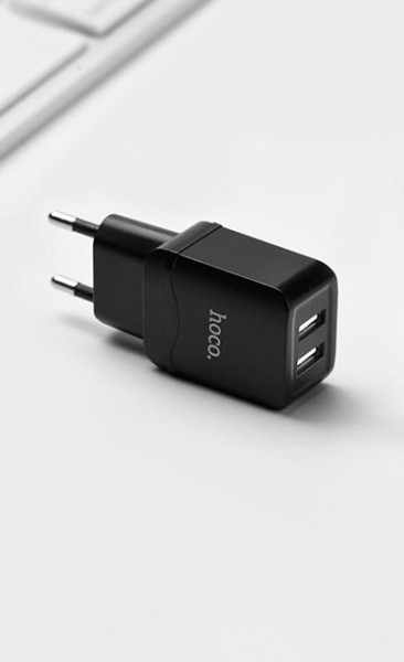   Hoco C33A 2USB Black