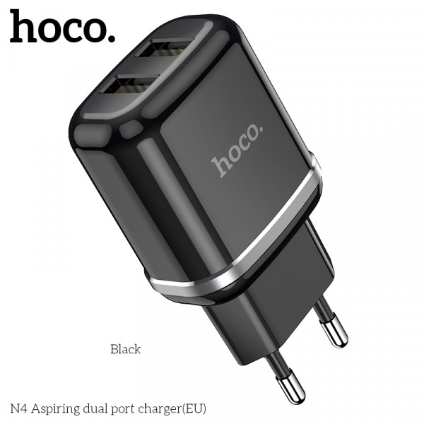   Hoco N4 2USB Black (25208)