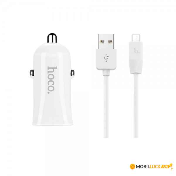   Hoco Z12 Elite + Micro  2 USB 2.4A White (BS-000056750)