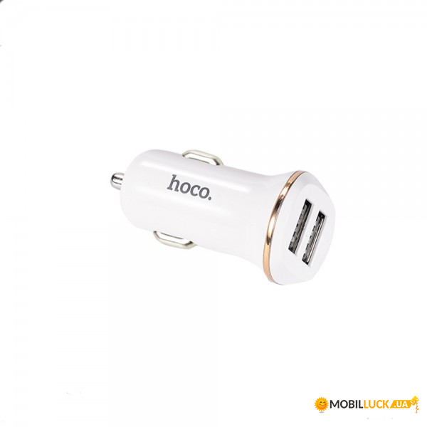   Hoco Z1 + Lightninig  2 USB 2.1A White (BS-000056764)