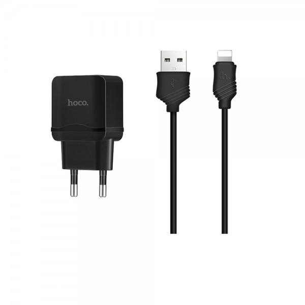   Hoco C22A + Micro  1 USB 2.4A Black (BS-000056794)