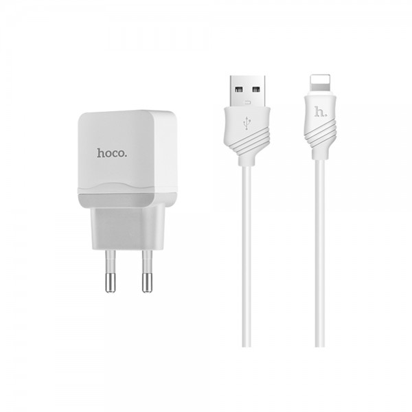   Hoco C22A + Micro  1 USB 2.4A White (BS-000056795)