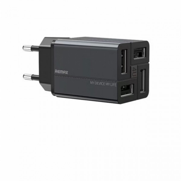    Remax RP-U43 Wanfu (EU) (4USB 3.4) Black (6972174153667)