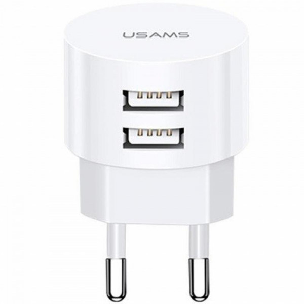   2USB Usams T20 2.1A White US-CC080