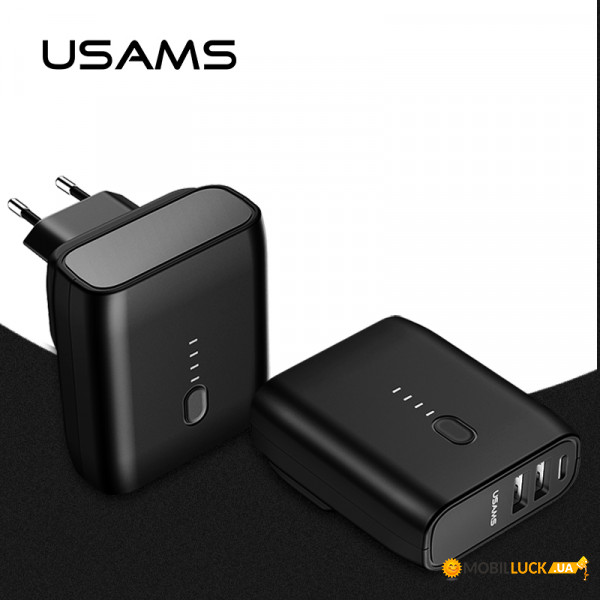   Usams Dual USB 5000mah PB11 US-CD71 Black