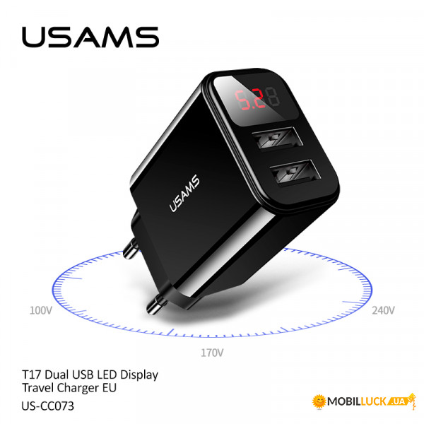   Usams US-CC073 T17 with Display Black