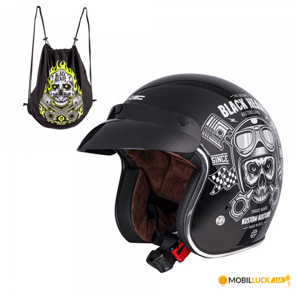   W-TEC Kustom Black Heart -  S(59-60)/  (17240-S-1)