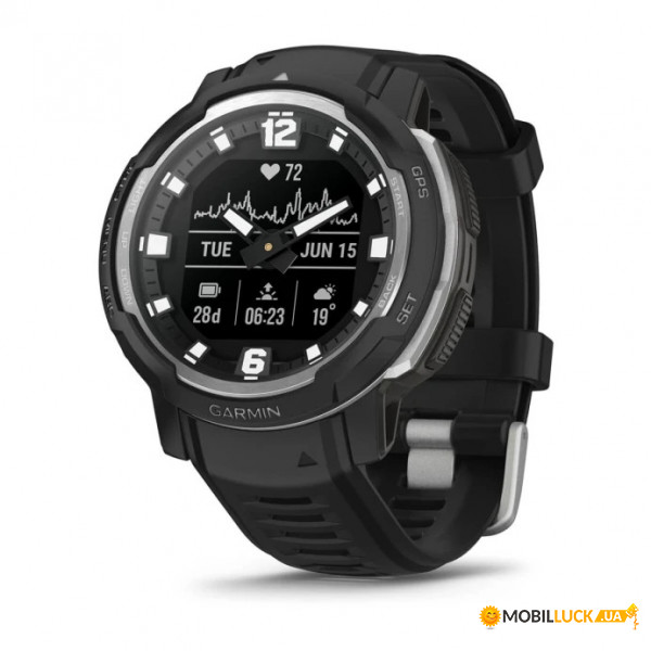 - Garmin Instinct Crossover - Standard Edition Black (010-02730-13/03)