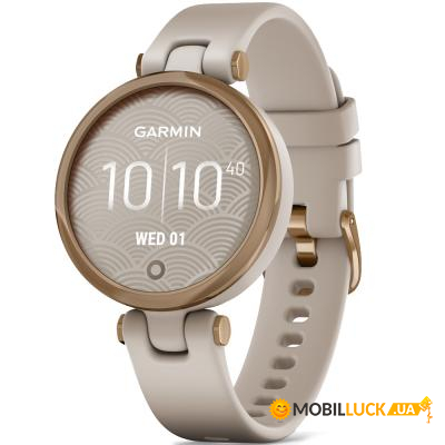 - Garmin Lily RoseGold LightSand Silicone (010-02384-11)