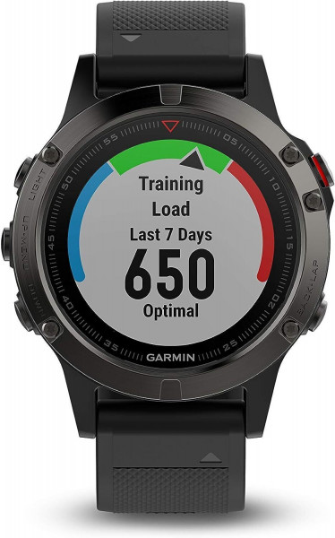 - Garmin Fenix 5 Slate Gray Sapphire With Black Band (010-01733-00, 010-01688-60)