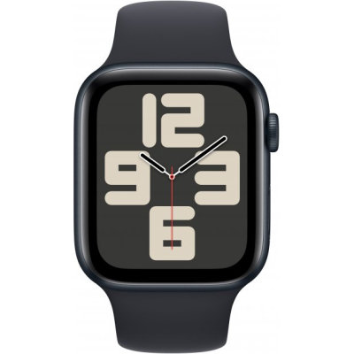 �����-���� Apple Watch SE 2 GPS 44mm Midnight Aluminium Case with Midnight Sport Band M/L (MRE93)
