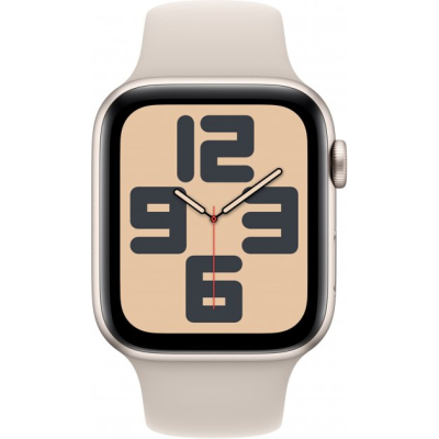 �����-���� Apple Watch SE 2023 GPS 44mm Starlight Aluminium Case with Starlight Sport Band - M/L (MRE53QP/A)