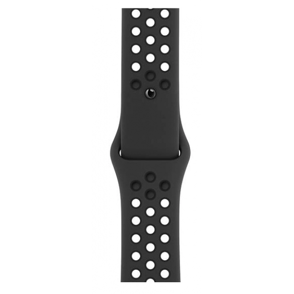 �����-���� Apple Watch SE 44mm Space Grey / Aluminium Case UA Anthracite / Black Nike Sport Band (MYYK2)
