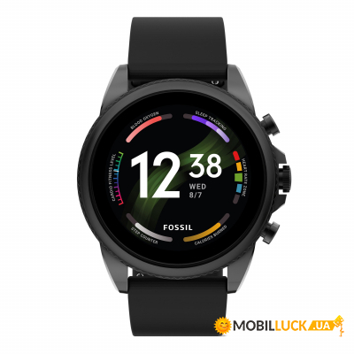 - Fossil Gen 6 Black Silicone (FTW4061)