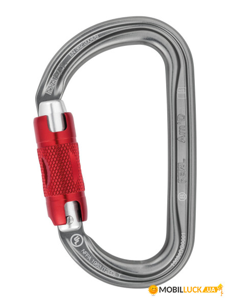  Petzl AmD Twist-lock Grey (1052-M34A RL)