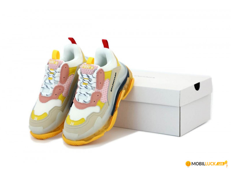 Ƴ  Balenciaga Triple S Yellow Grey Pink (       ) 36-40 , 38