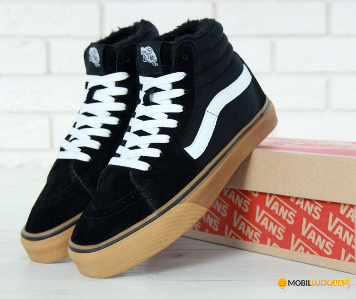      Vans SK-8 Black White Gum Suede 42