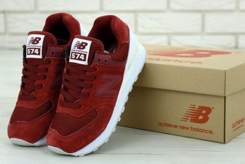 Ƴ  New Balance 574 Red White 40