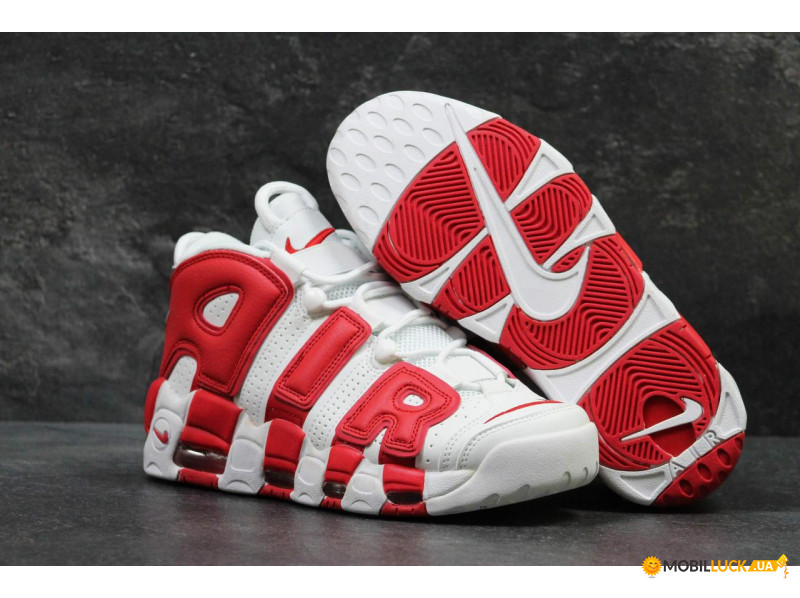    Air More Uptempo Red White 45