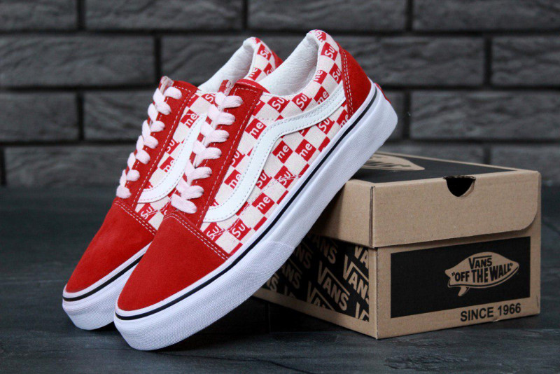  Vans Old Skool Supreme Pro Red White (     -) 39